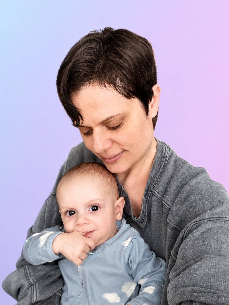 Kelly Anderson with her son Kairo, the inspiration behind Zebra Baby